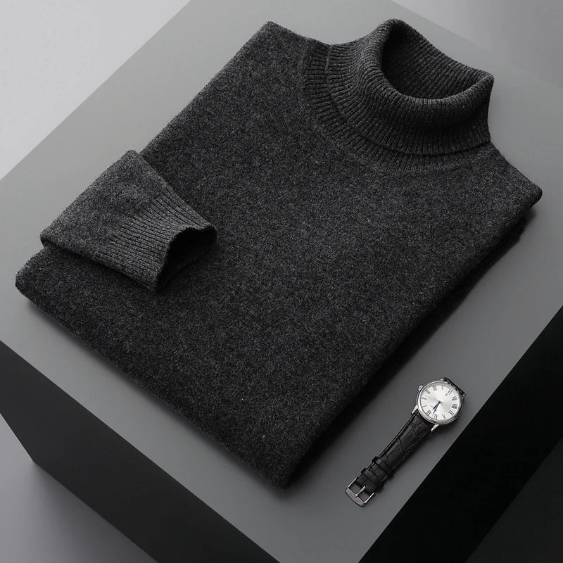 100% Wool Turtleneck Sweater