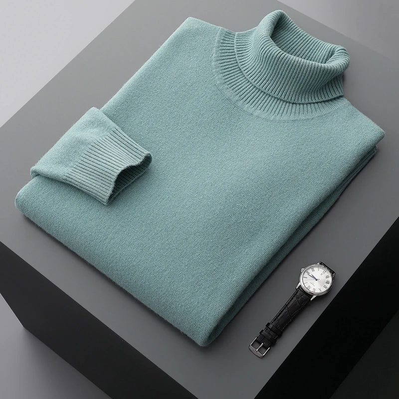 100% Wool Turtleneck Sweater