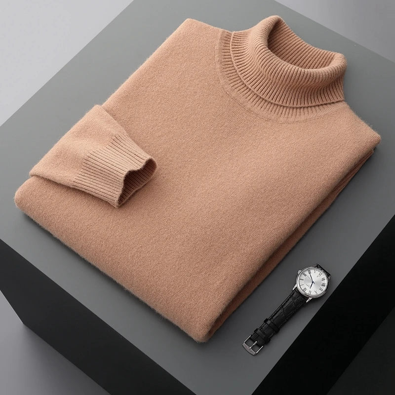 100% Wool Turtleneck Sweater