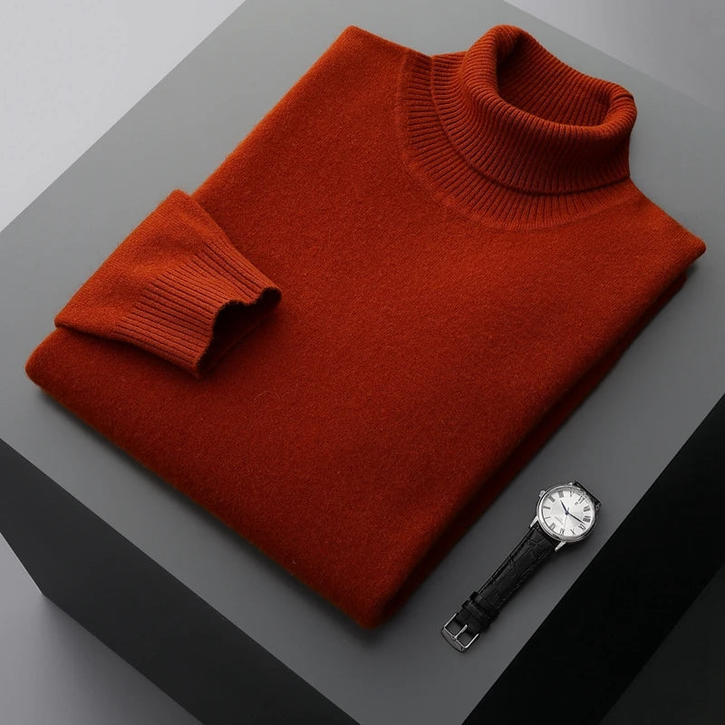 100% Wool Turtleneck Sweater