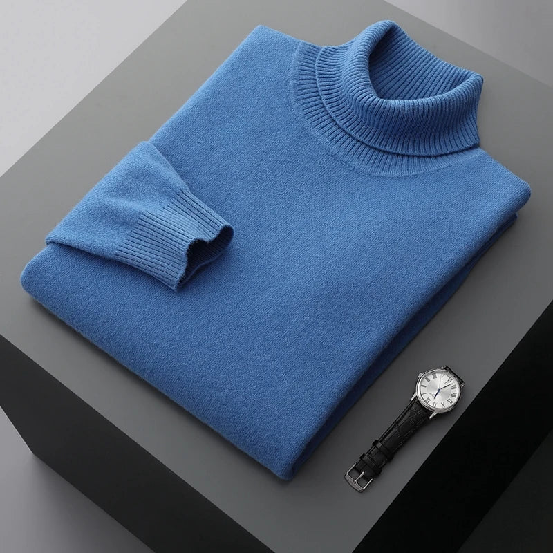 100% Wool Turtleneck Sweater