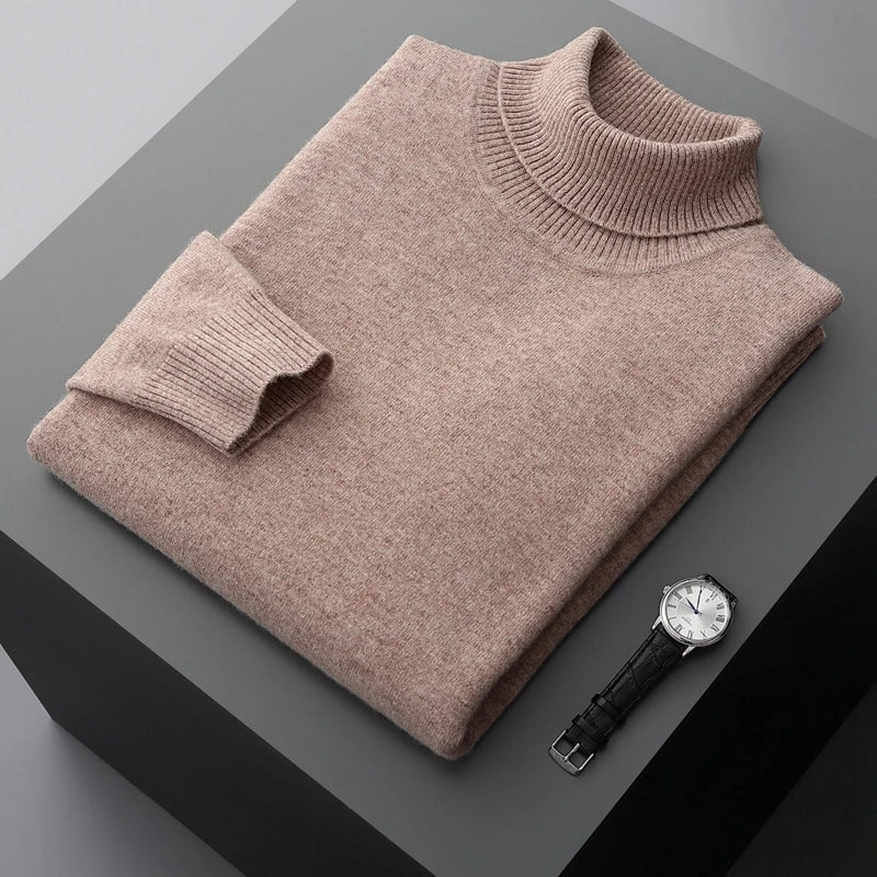 100% Wool Turtleneck Sweater