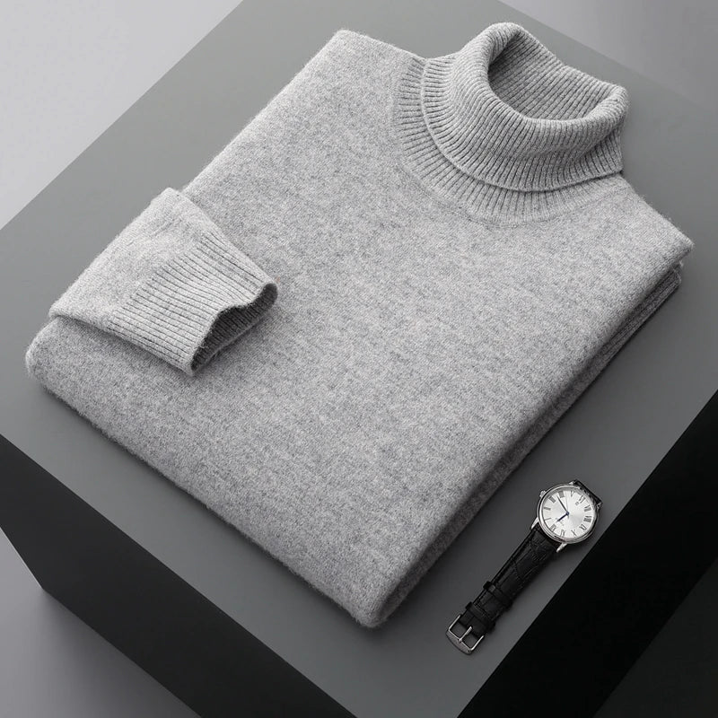 100% Wool Turtleneck Sweater