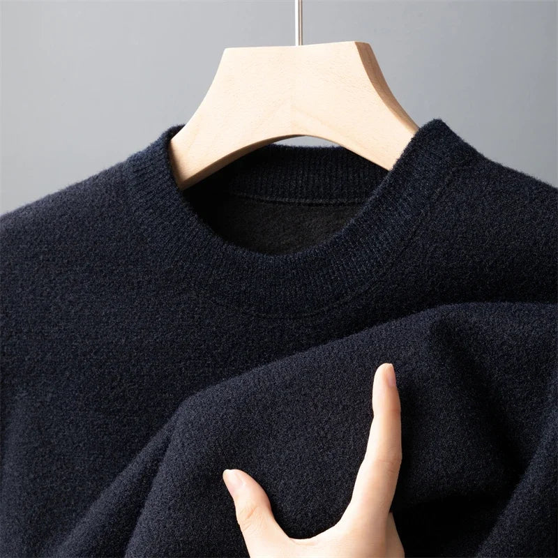 New Men's Casual Pullover Fashion Sweater Autumn and Winter Warm Top