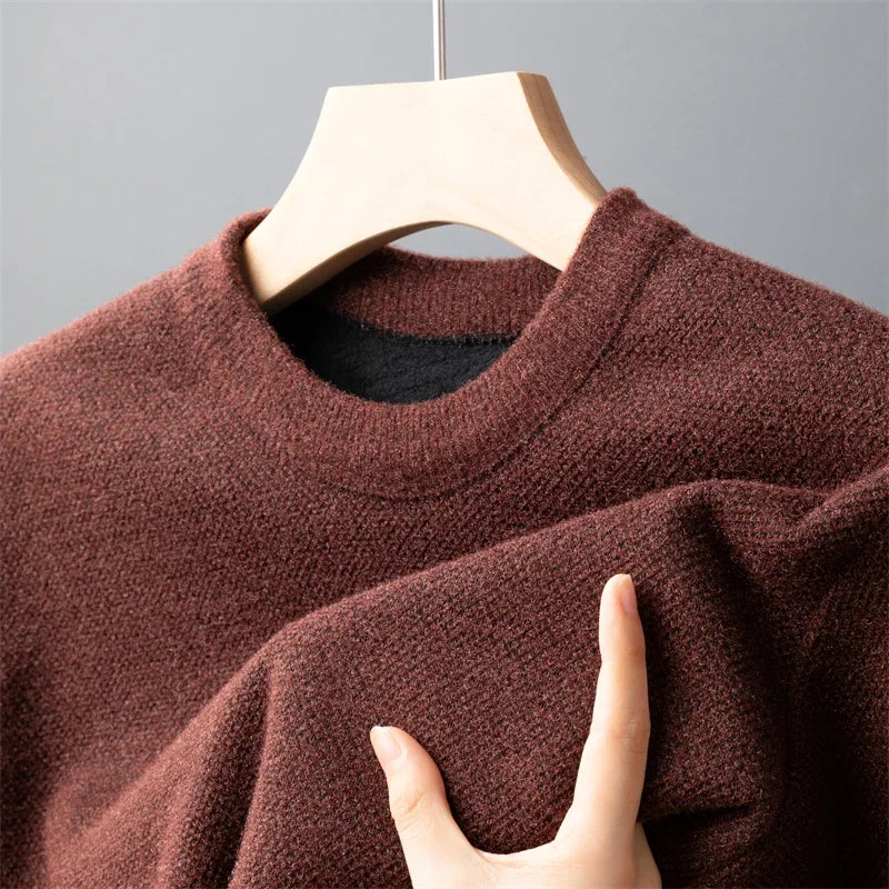 New Men's Casual Pullover Fashion Sweater Autumn and Winter Warm Top