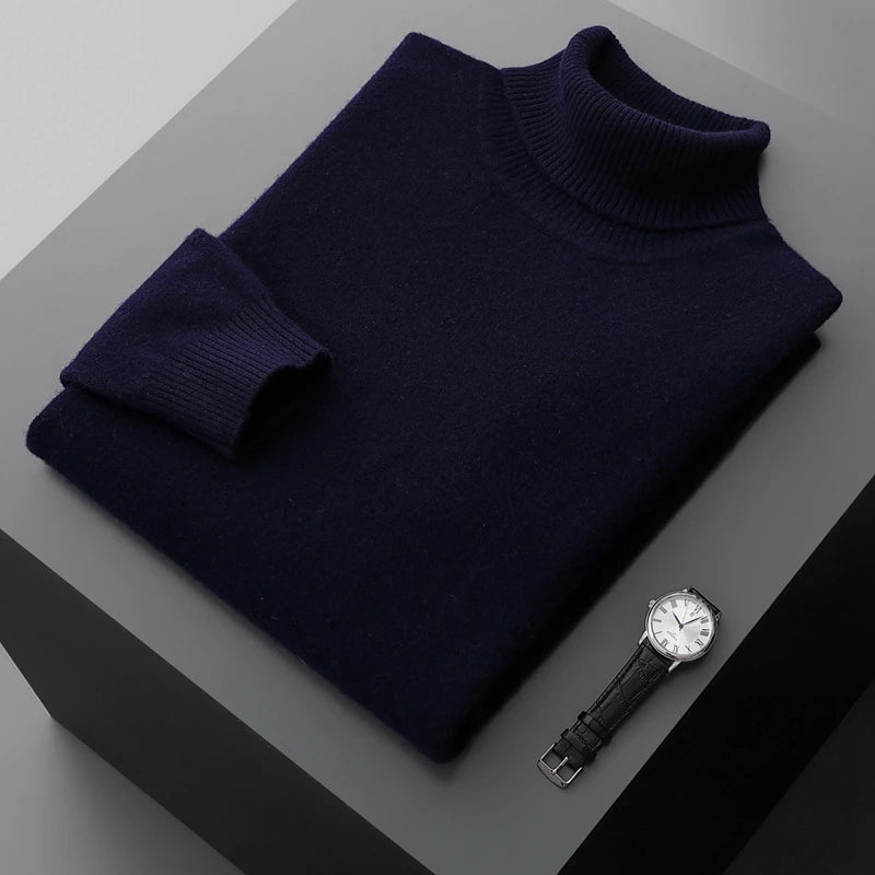 100% Wool Turtleneck Sweater